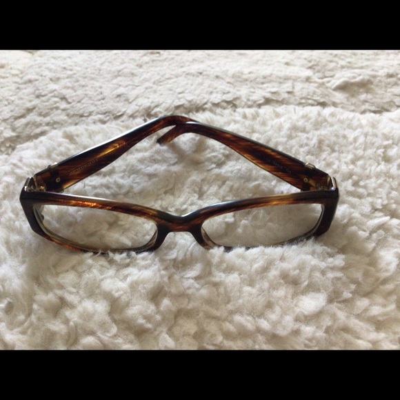 Burberry Tortoise Rectangle Frame Eyewear Made in Italy - Picture 3 of 12